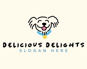 Smiling Dog Pet Logo