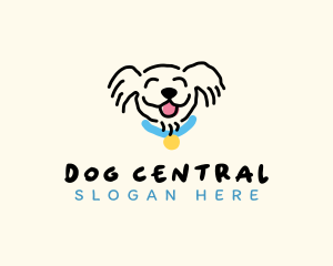 Smiling Dog Pet logo design