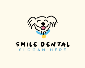 Smiling Dog Pet logo design