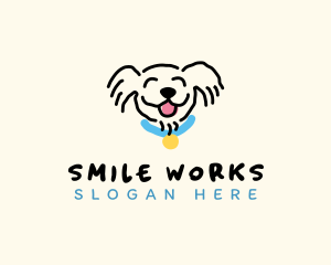 Smiling Dog Pet logo design