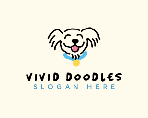 Smiling Dog Pet logo design