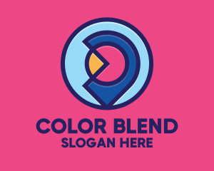 Colorful Location Pin logo design