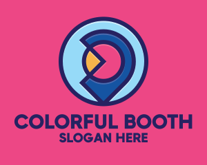 Colorful Location Pin logo design