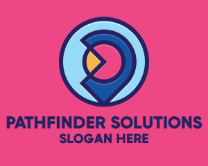 Colorful Location Pin logo design