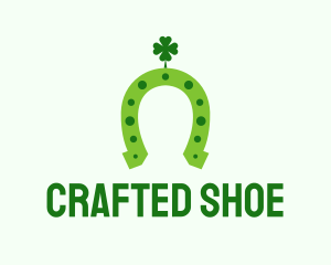 Lucky Green Horseshoe logo design