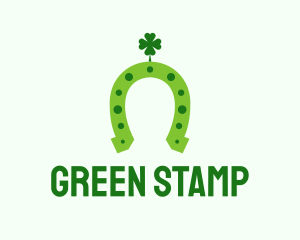 Lucky Green Horseshoe logo design