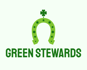 Lucky Green Horseshoe logo design