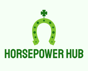 Lucky Green Horseshoe logo design