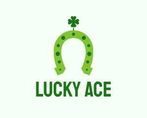 Lucky Green Horseshoe logo design