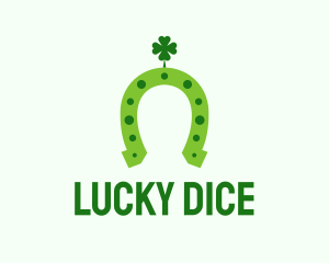 Lucky Green Horseshoe logo design