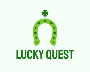 Lucky Green Horseshoe logo design