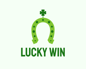 Lucky Green Horseshoe logo design