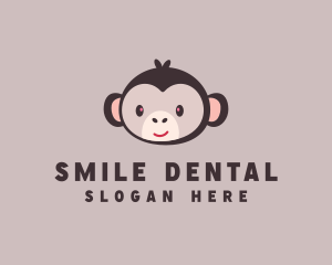 Animal Smiling Monkey  logo design