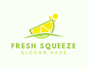 Lime Fruit Refreshment logo design