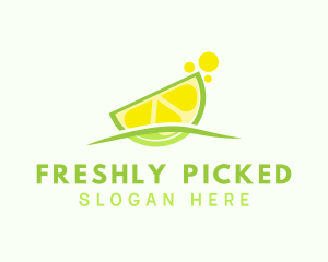 Lime Fruit Refreshment logo design