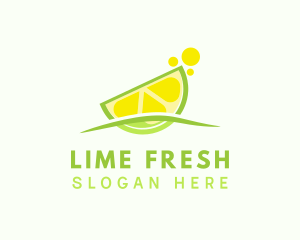 Lime Fruit Refreshment logo design