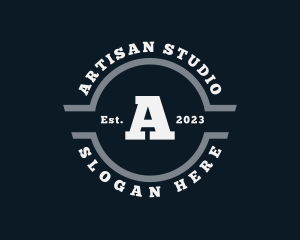 Hipster Studio Badge logo design