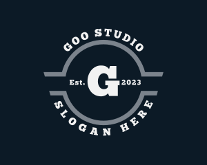 Hipster Studio Badge logo design