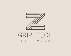 Minimal Tech Letter Z  logo design