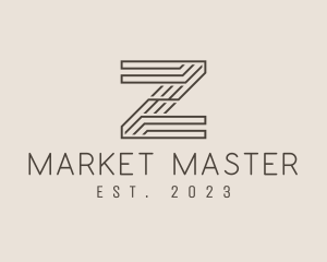 Minimal Tech Letter Z  logo design