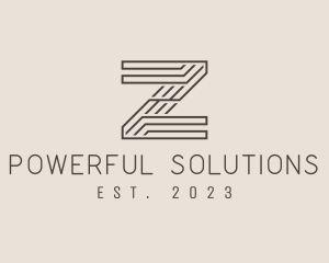 Minimal Tech Letter Z  logo design