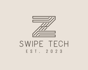 Minimal Tech Letter Z  logo design