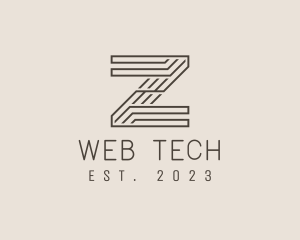 Minimal Tech Letter Z  logo design