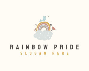 Rainbow Nursery Cloud logo design