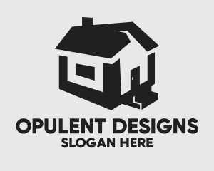 Isometric House Realtor logo design