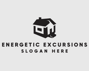 Isometric House Realtor logo design