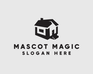 Isometric House Realtor logo design