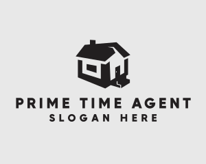 Isometric House Realtor logo design