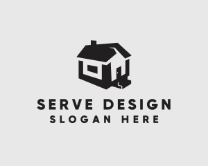 Isometric House Realtor logo design