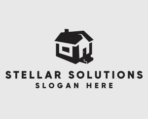 Isometric House Realtor logo design