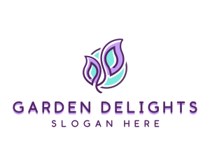 Leaves Plant Gardening logo design