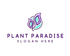 Leaves Plant Gardening logo design