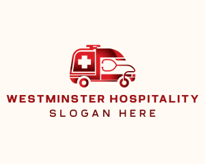 Emergency Ambulance Vehicle logo design