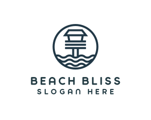 Ocean Beach House logo design