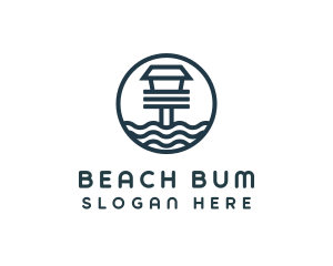 Ocean Beach House logo design