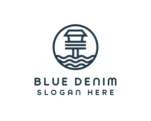 Ocean Beach House logo design