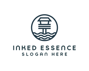 Ocean Beach House logo design