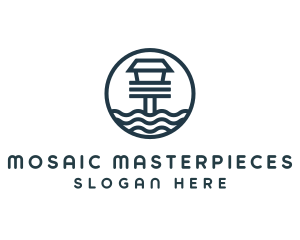 Ocean Beach House logo design