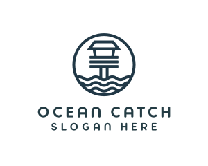 Ocean Beach House logo design