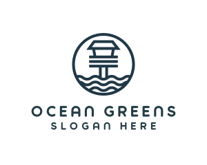 Ocean Beach House logo design