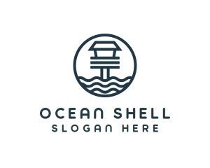 Ocean Beach House logo design