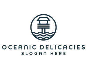 Ocean Beach House logo design