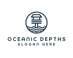 Ocean Beach House logo design