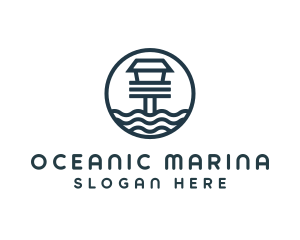 Ocean Beach House logo design