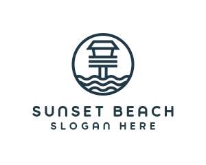 Ocean Beach House logo design