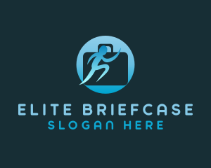 Briefcase Businessman Circle logo